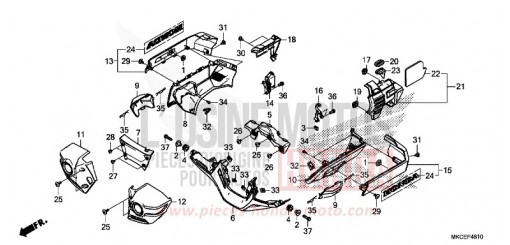 ENGINE COVER GL1800K de 2019